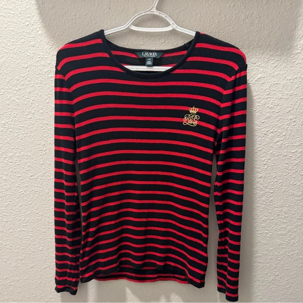 RALPH LAUREN Crew neck long sleeve Top | Pre-Loved - Picture 5 of 7